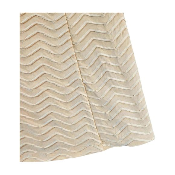 En Focus Studio Dress Size 4 Strappy Sleeve Chevron A-Line Cut Out Neckline - Picture 5 of 10